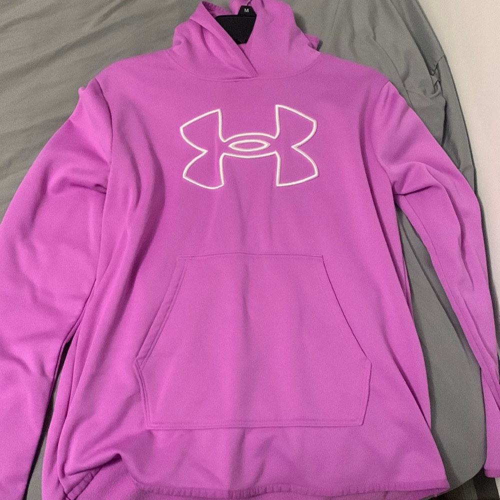 Bright purple hoodie